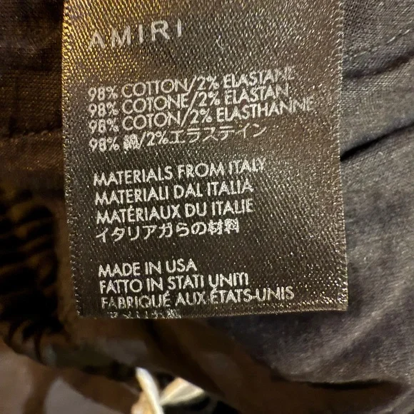 AMIRI Black Joggers with White Accents - Picture 8 of 11